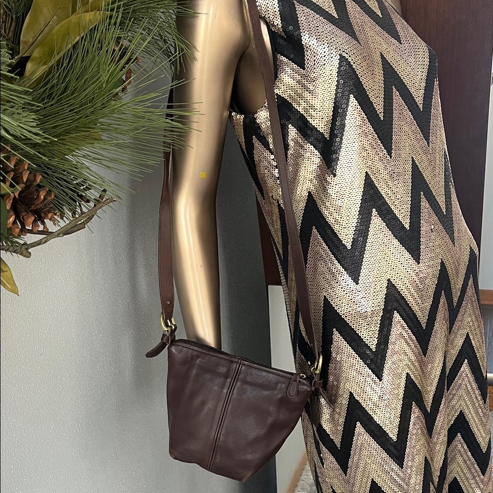 Coach MacDougal Vintage Dark Brown Leather Crossbody Bag